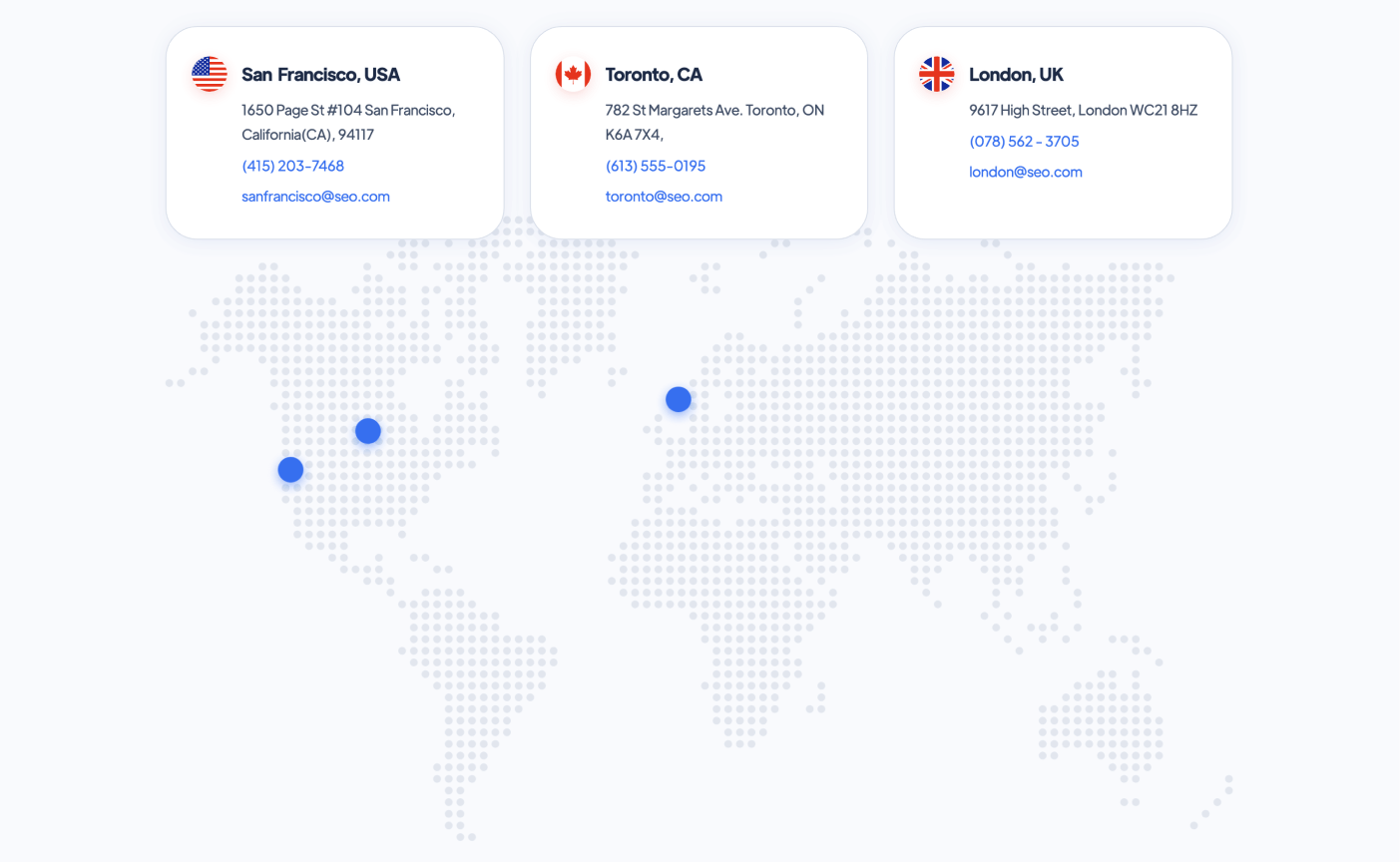 About Map - SEO Webflow Template