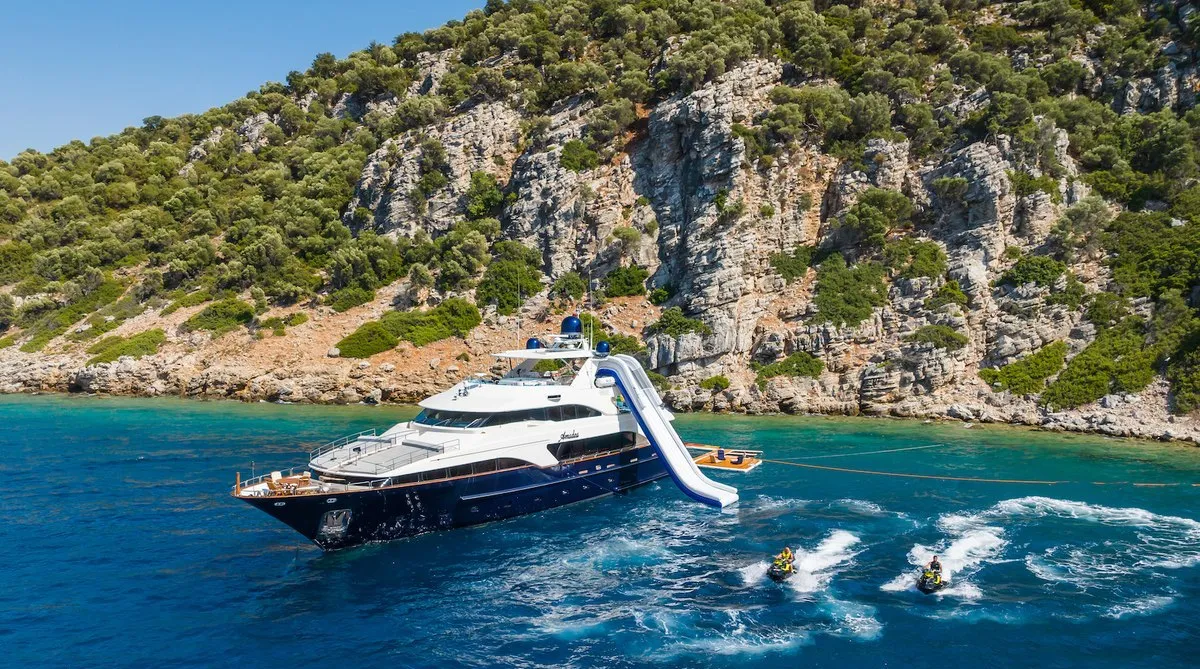 Super Yachts 9 exterior view, Bodrum yacht charter.