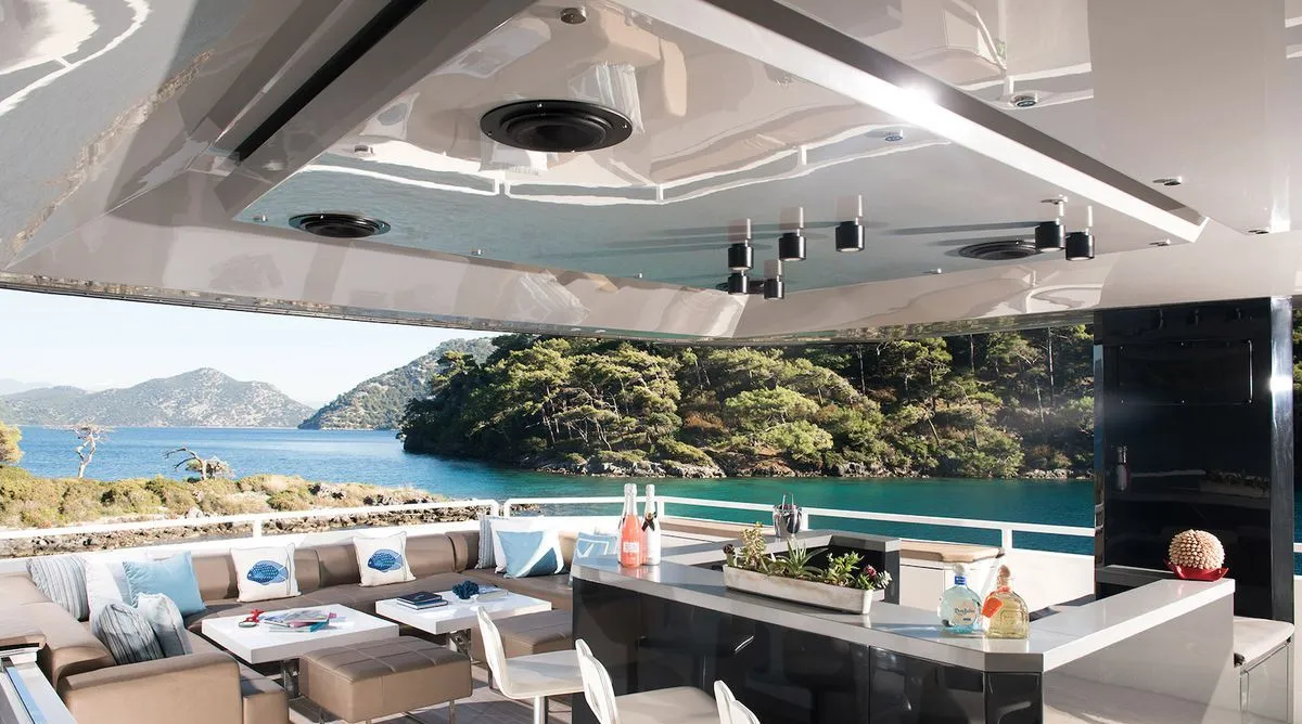 Super Yachts 10 deck, Bodrum yacht charter.