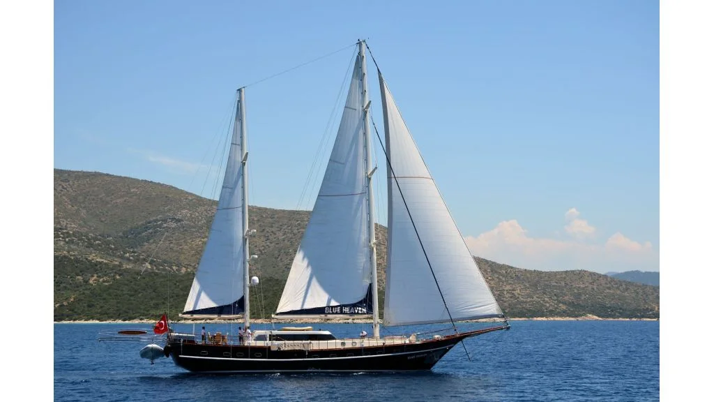 Blue Heaven deck, Bodrum yacht charter.