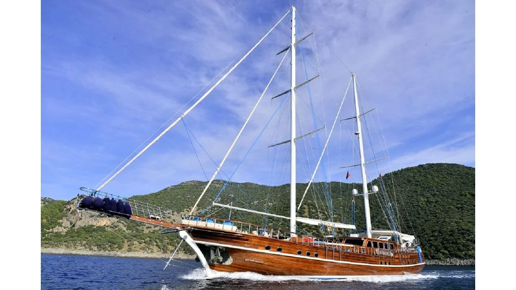 Lycian Queen on the water, Bodrum yacht charter.