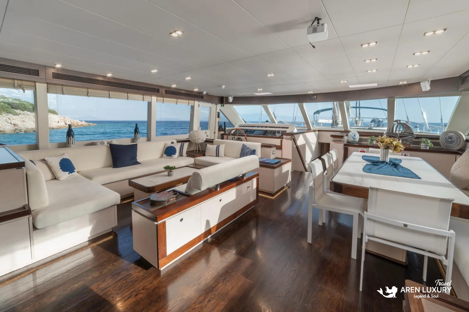 Gitane deck, Bodrum yacht charter.