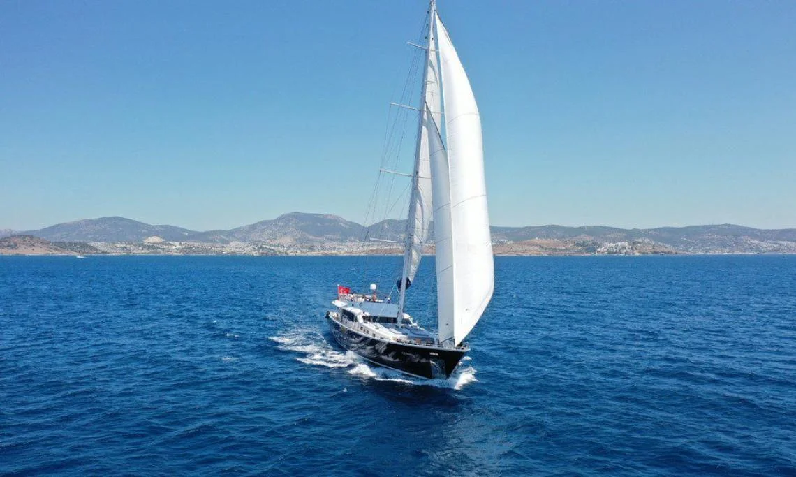 Canaria aerial view, Bodrum yacht charter.
