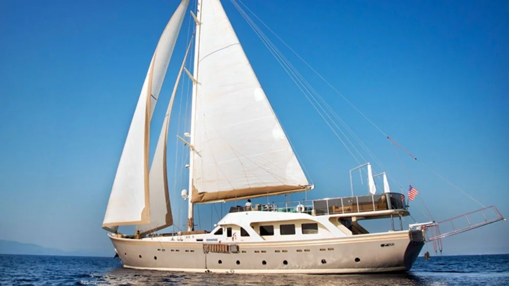 Mermaid exterior view, Bodrum yacht charter.