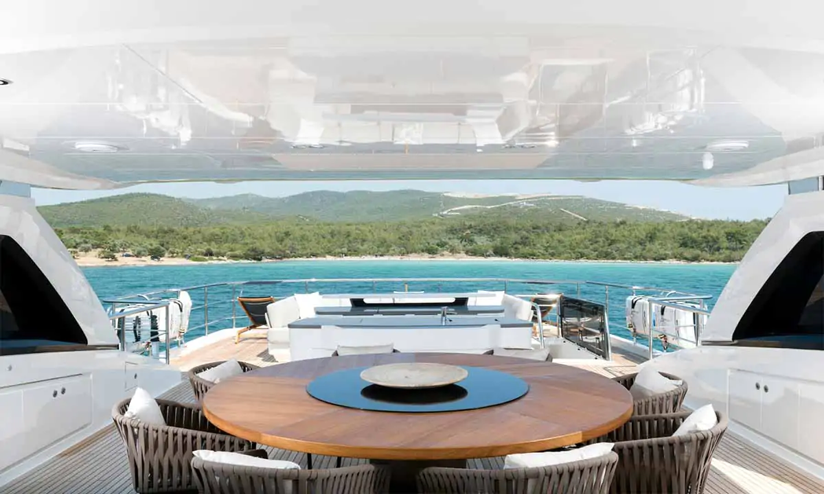 Super Yachts 1 aerial view, Bodrum yacht charter.