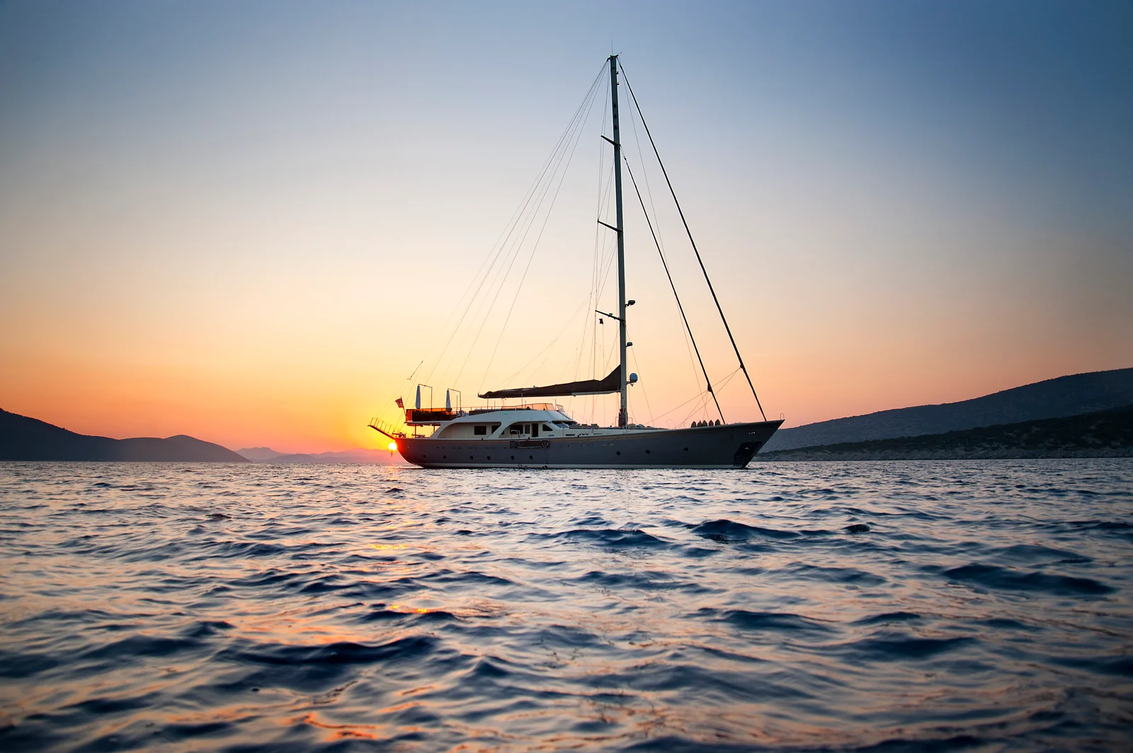 Mermaid on the water, Bodrum yacht charter.