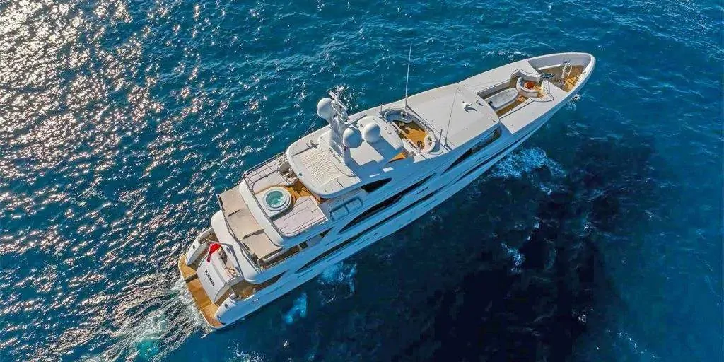 Mega Yacht 2 aerial view, Bodrum yacht charter.