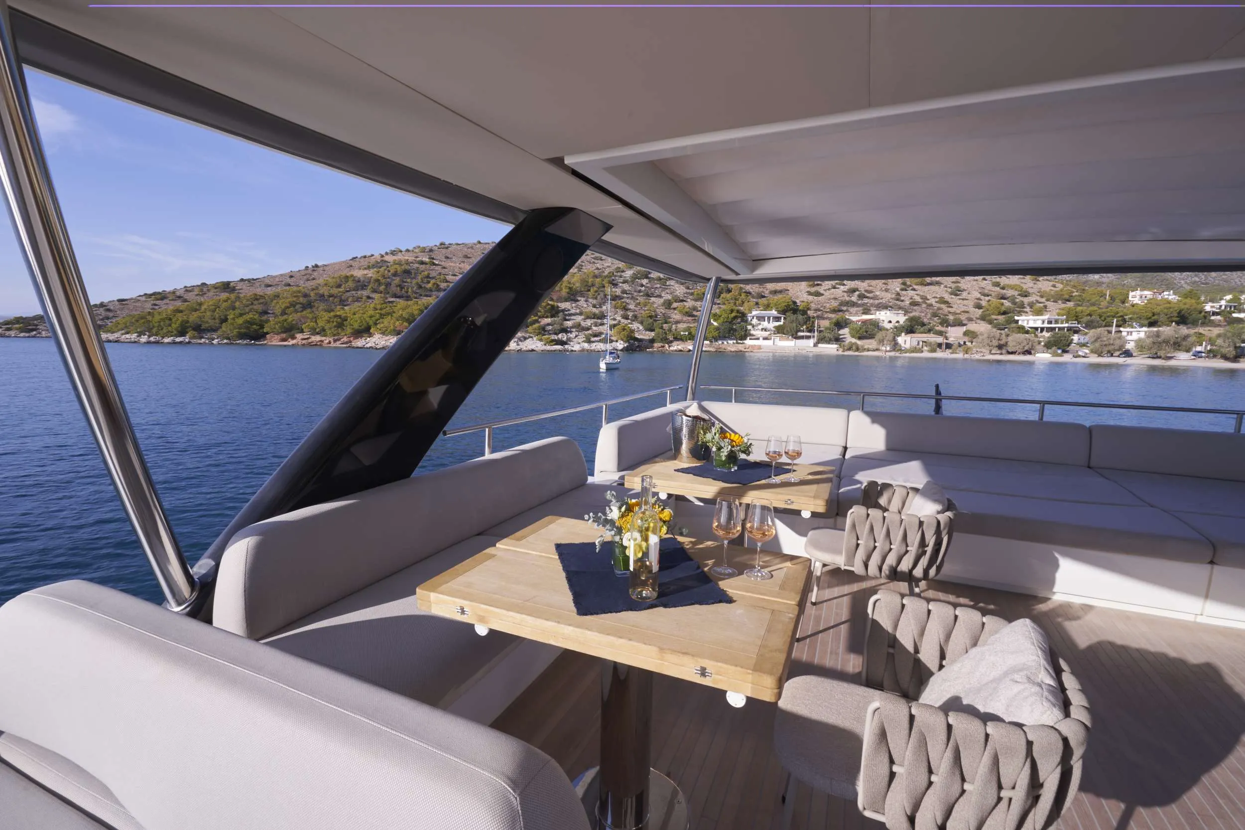 Super Yachts 2 aerial view, Bodrum yacht charter.