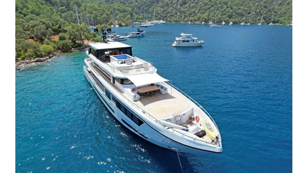 Mega Yacht 3 deck, Bodrum yacht charter.
