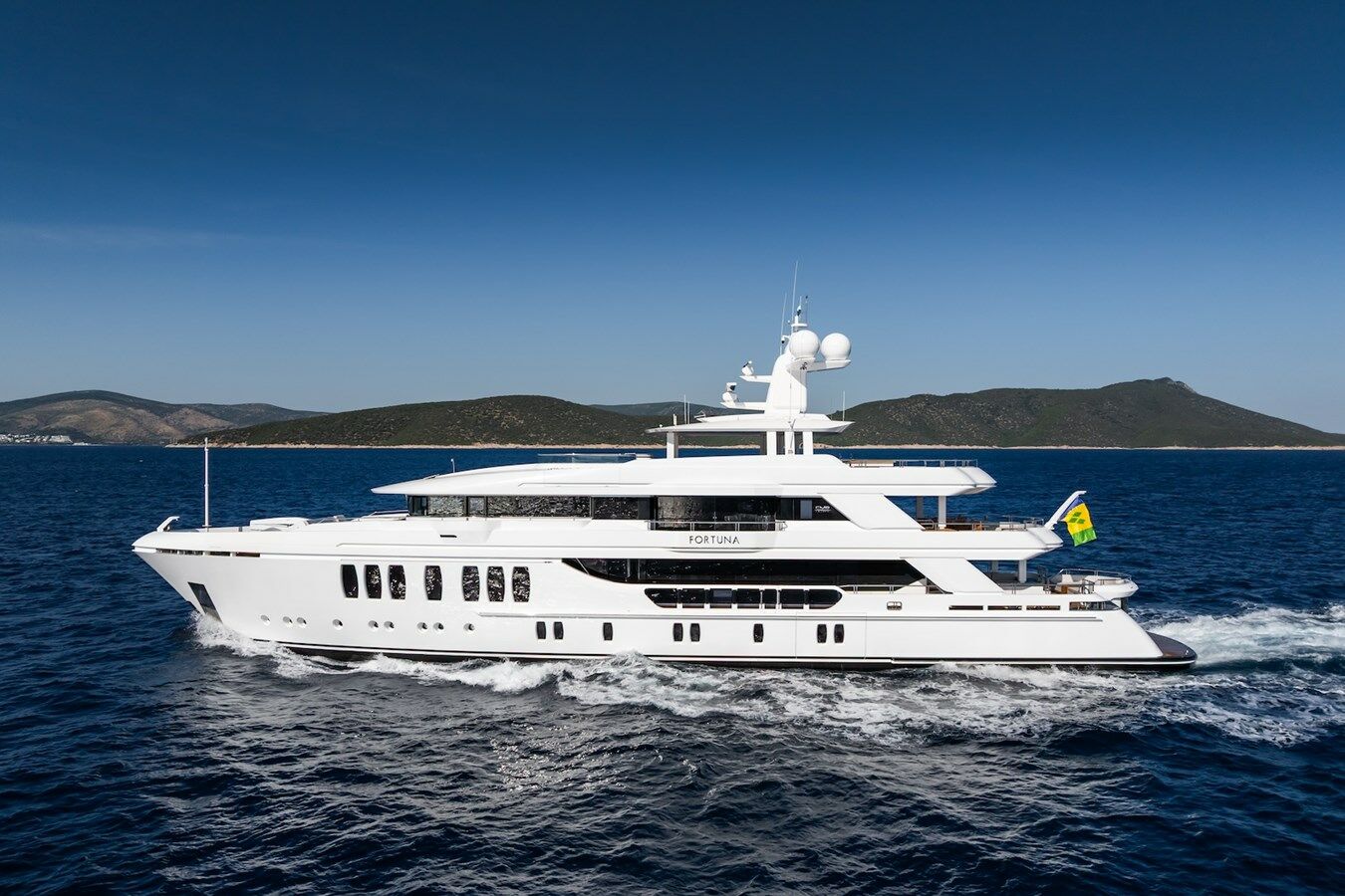 Mega Yacht 4 exterior view, Bodrum yacht charter.