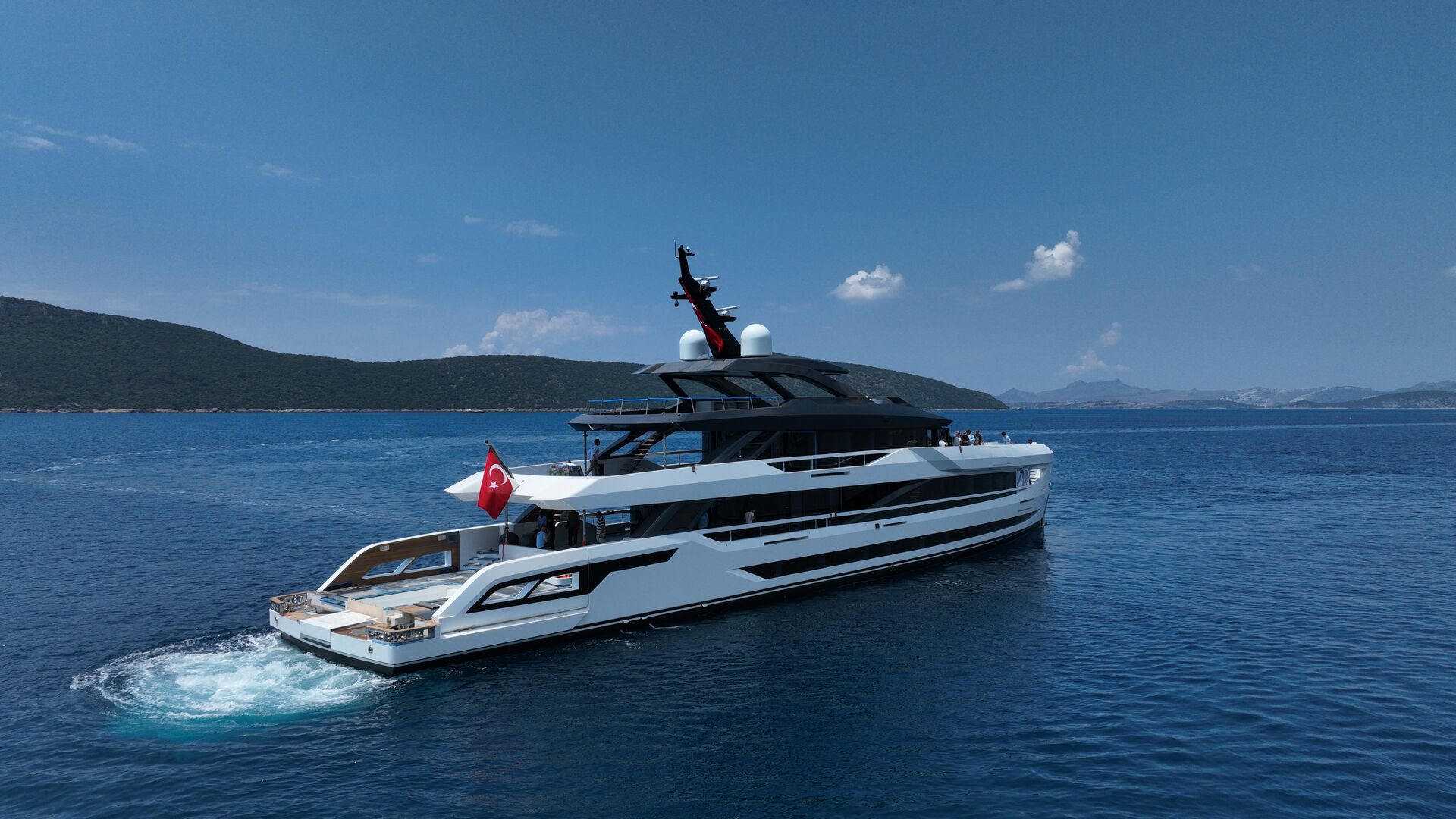 Mega Yacht 6 deck, Bodrum yacht charter.