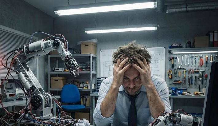 image of robotic arm in action