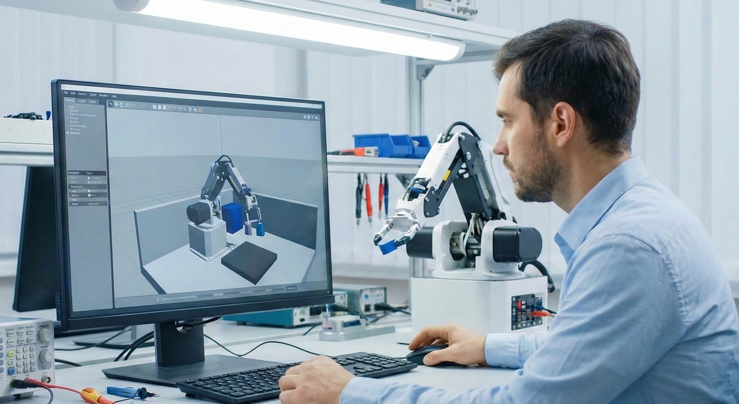 image of robotic arm in action