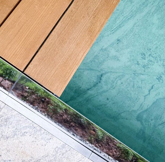 Les Maison condominium pool tiles in Singapore. Built by Innovez Engineering.