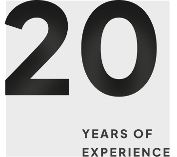 20 years of experience in swimming pool construction.