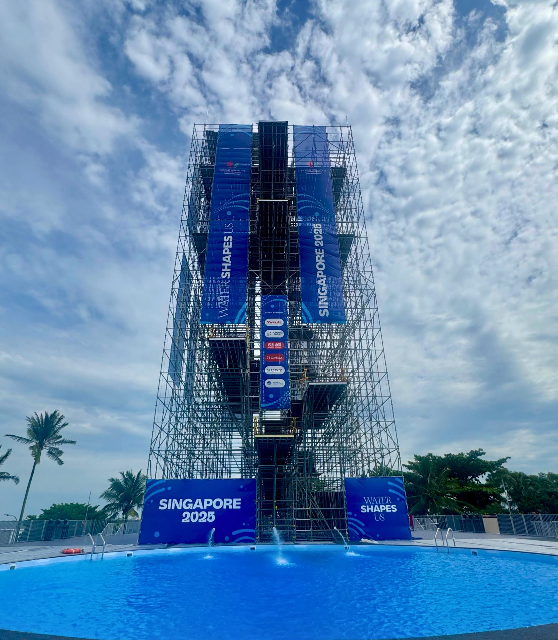 PVC pool membranes from CGT Alkor, supplied and installed by Innovez Engineering for the World Aquatics Championships Singapore.