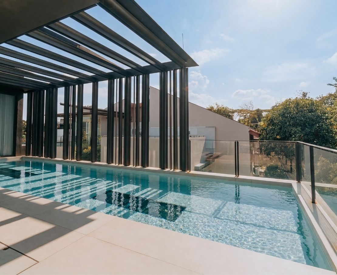 Private Residence Pool with Underwater Windows