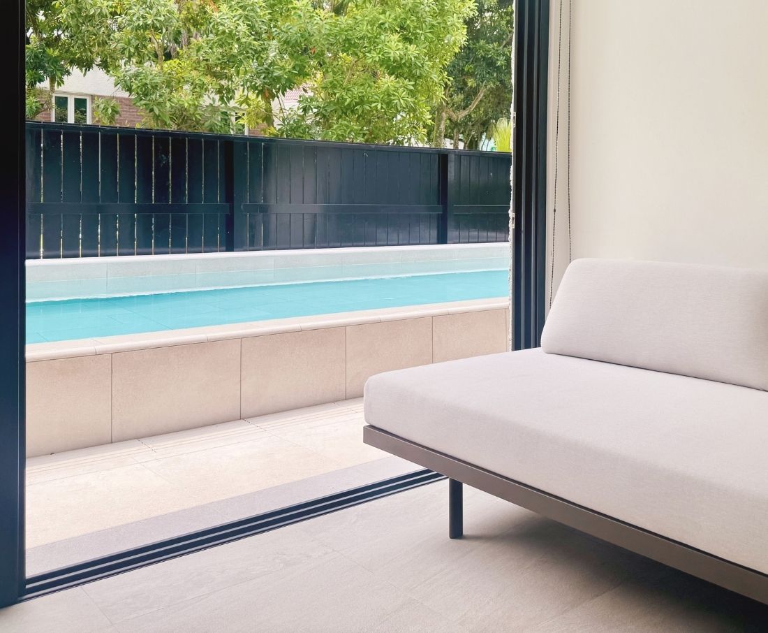 Private Residence Swimming Pool with Spanish Porcelain Tiles