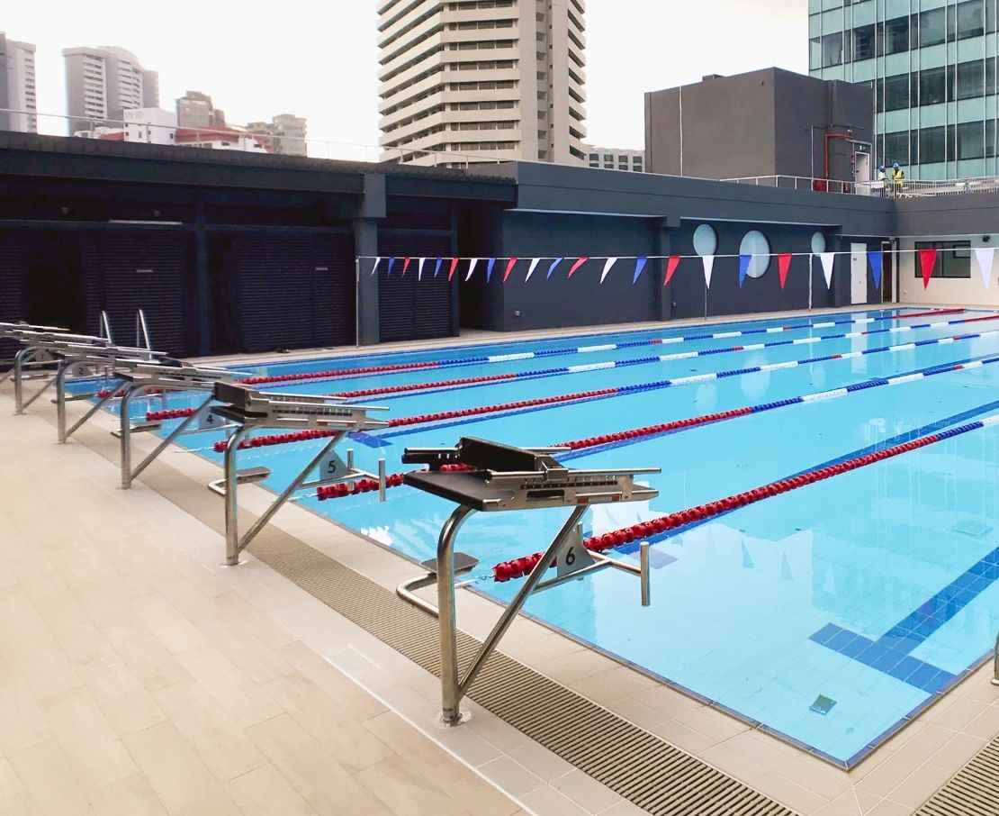 The American Club Singapore swimming pool