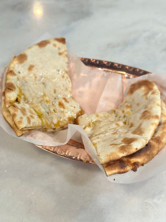 Aloo Cheese Naan without using seed oils