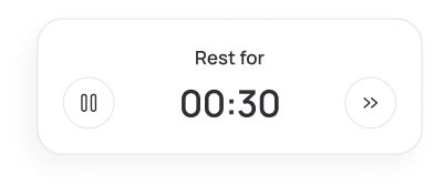Rest timer 00:30