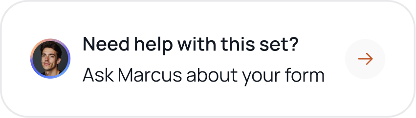 Ask Marcus for help with your form