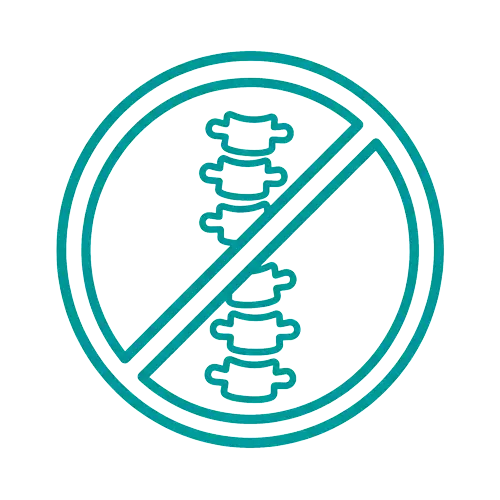 Spinal compression and nerve irritation illustration related to sciatica treatment in Penshurst