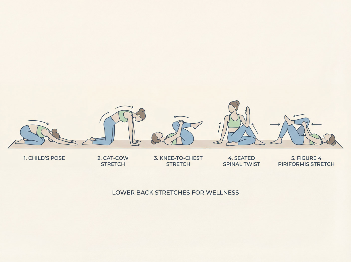 5 Stretches to Ease Lower Back Pain (No Equipment Needed)