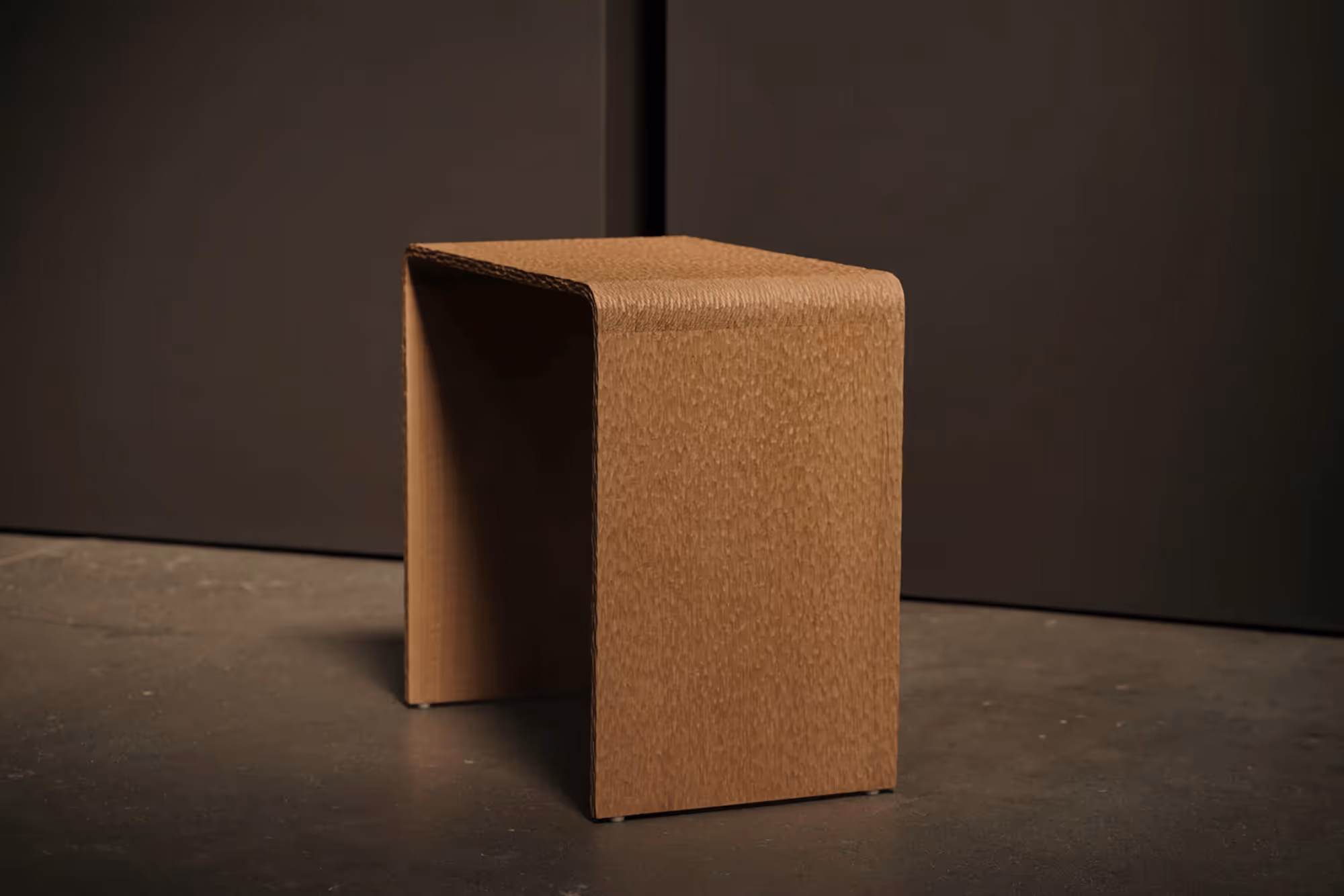 Adze Nesting Tables arranged by size, white oak