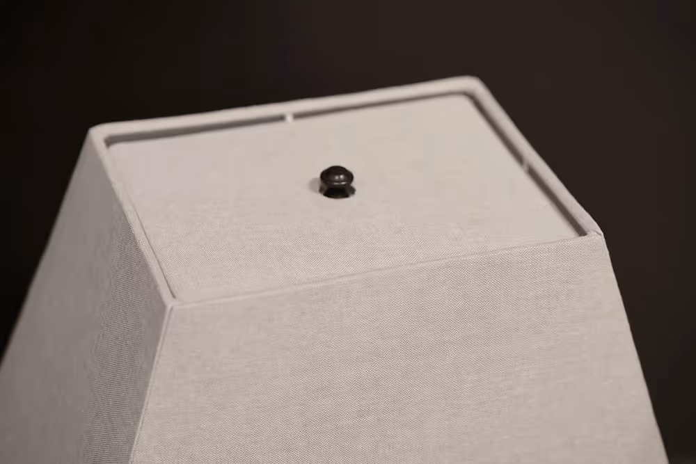 Ashlar Ceramic Lamp detail, textured ceramic surface