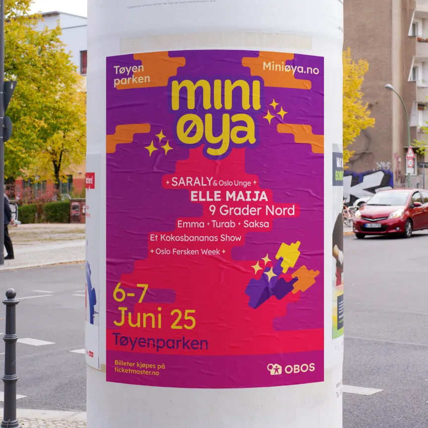 Bilde av plakat for festivalen Miniøya