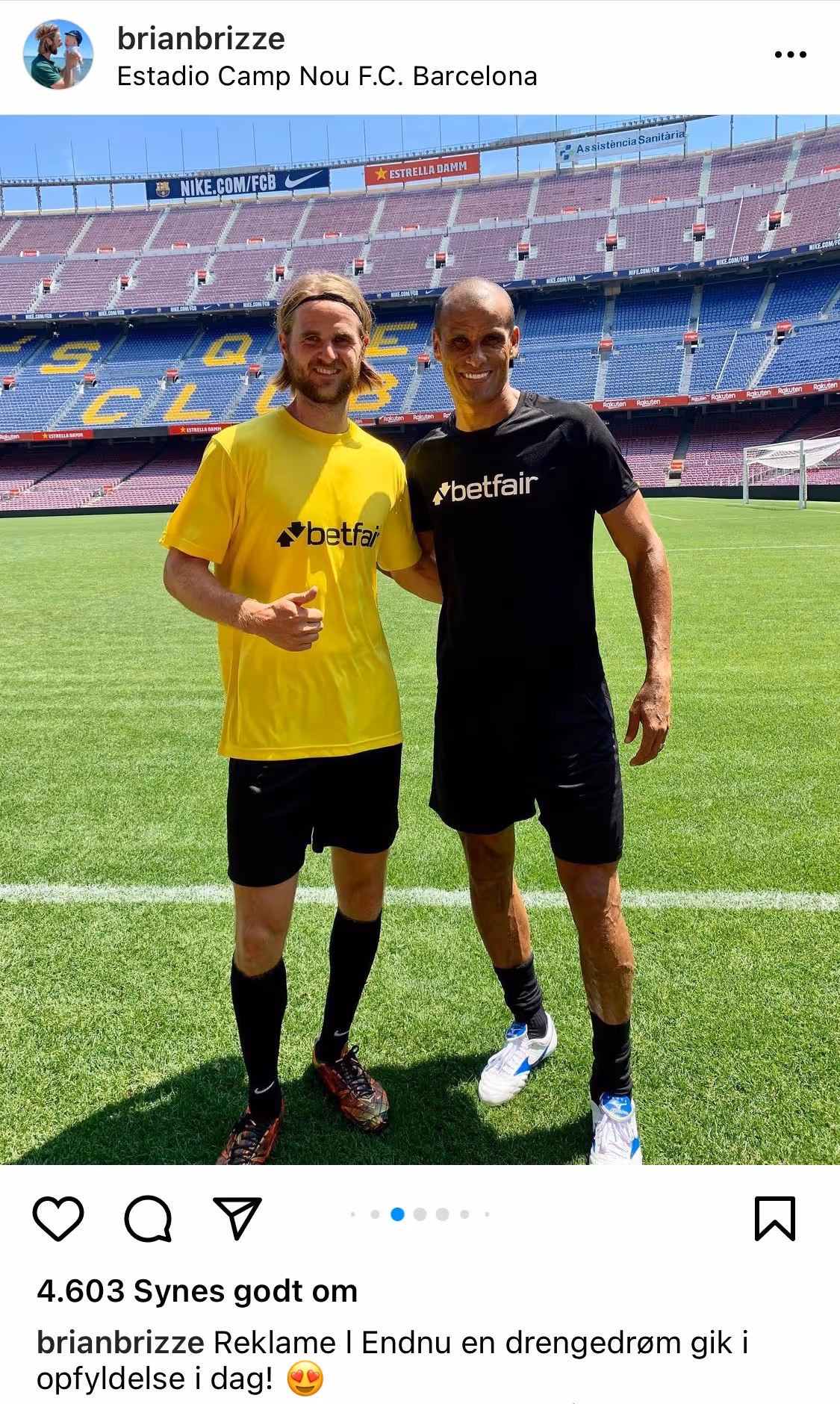 Brian Brizze Instagram Post