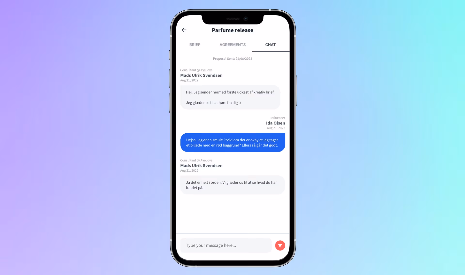 Sheer Updated Chat Interface
