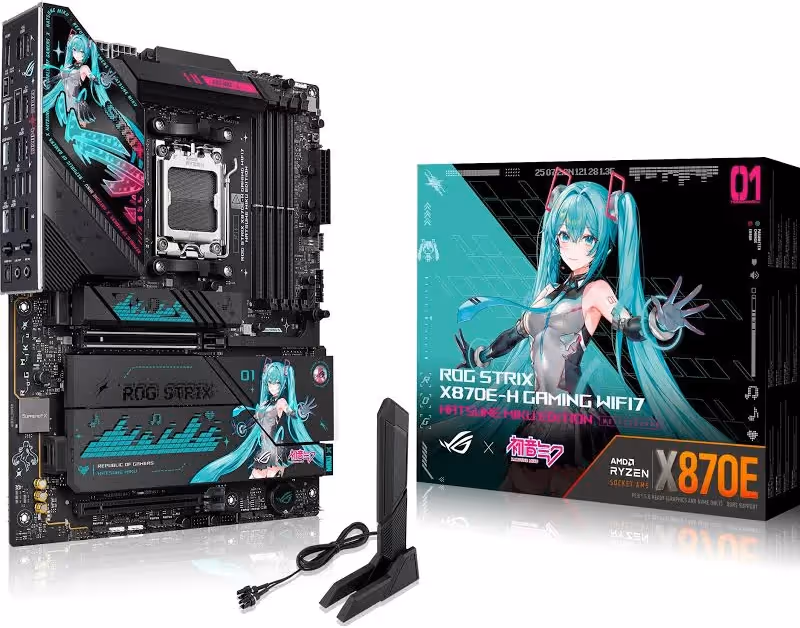 ASUS ROG STRIX X870E-H GAMING WIFI Hatsune Miku Edition image 3
