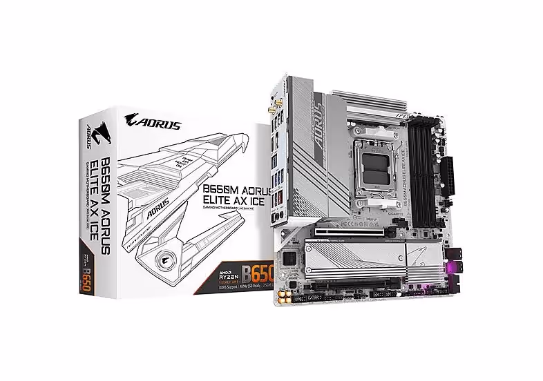 GIGABYTE B650M A ELITE AX ICE image 1