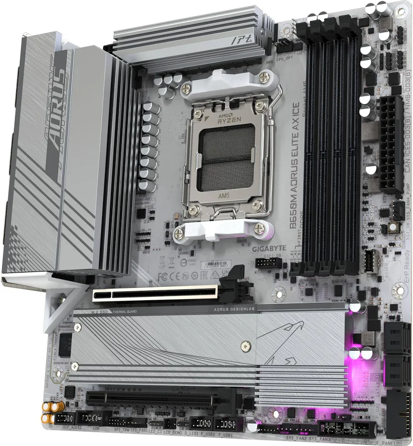 GIGABYTE B650M A ELITE AX ICE image 3