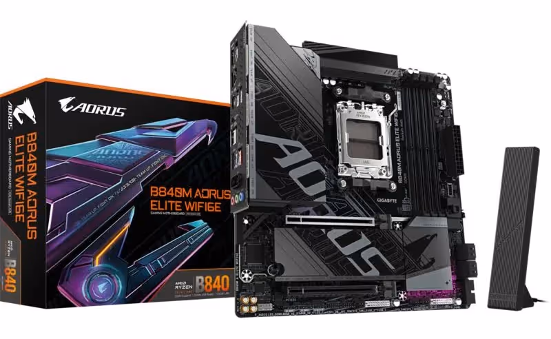 GIGABYTE B840M AORUS ELITE WIFI6E image 1