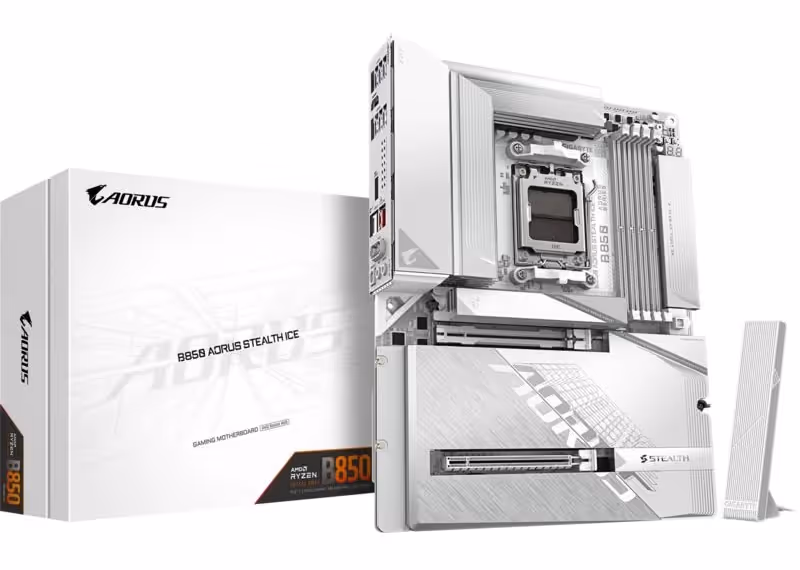 GIGABYTE B850 AORUS STEALTH ICE image 1