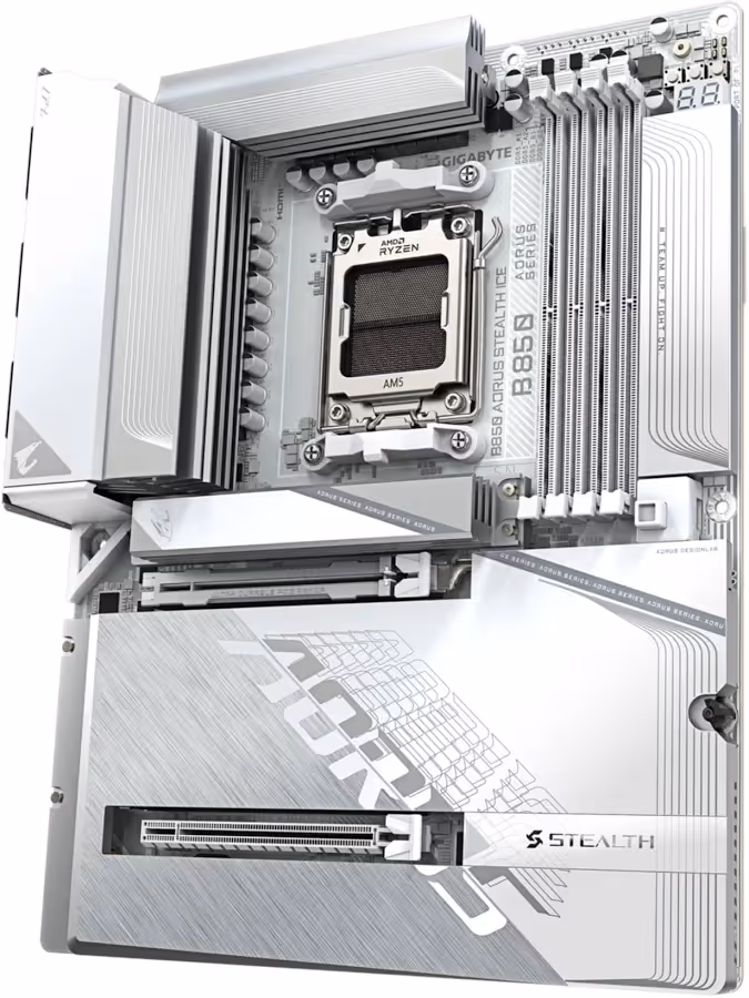 GIGABYTE B850 AORUS STEALTH ICE image 3