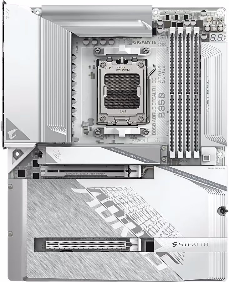 GIGABYTE B850 AORUS STEALTH ICE image 5