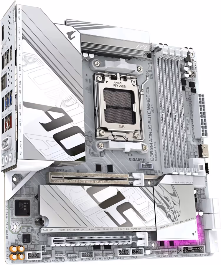 GIGABYTE B850M A ELT WF6E ICE image 2