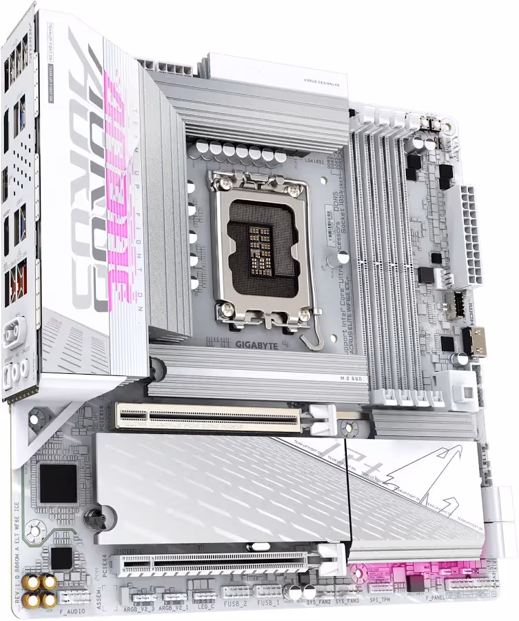 GIGABYTE B860M A ELT WF6E ICE image 2