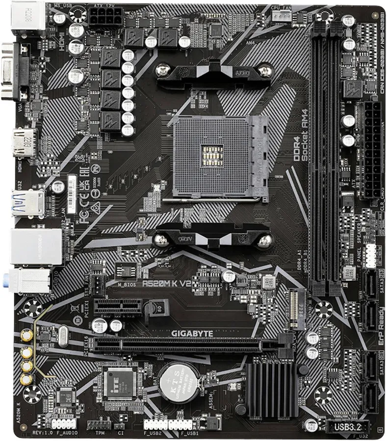 GIGABYTE A520M K V2 image 1