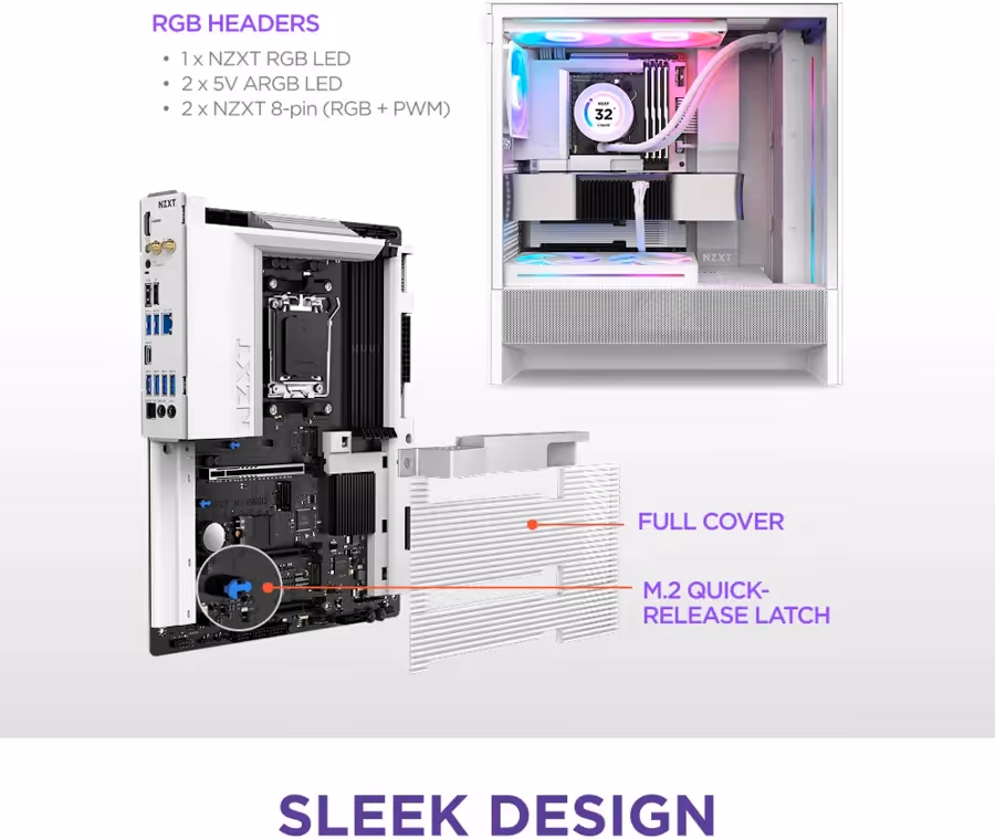nzxt N7 B850 Wi-Fi 6E Bc image 3