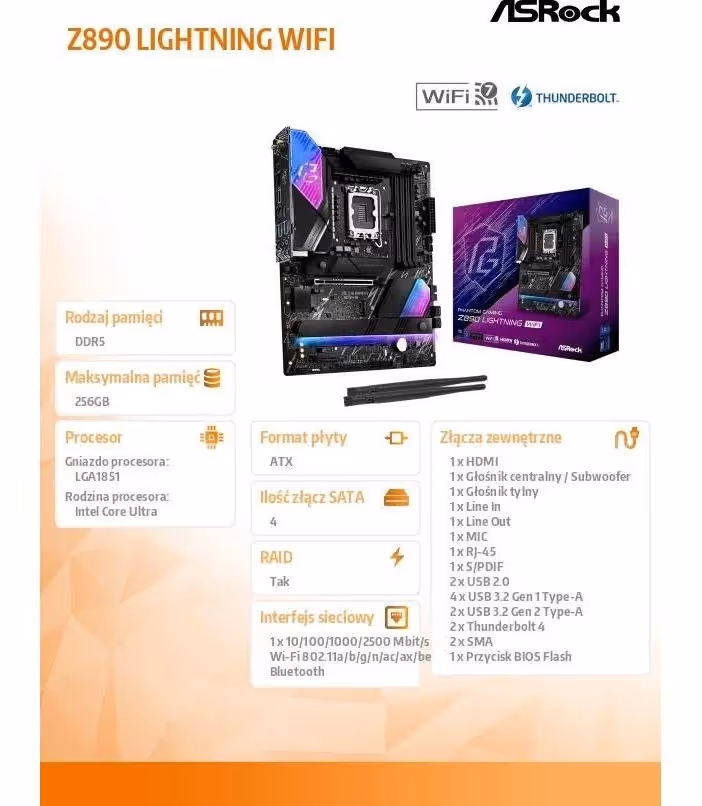 asrock Z890 Lightning WiFi image 3
