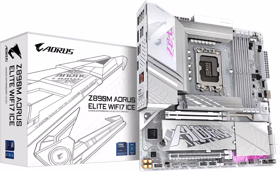 GIGABYTE Z890M AORUS ELITE WF7 ICE image 2