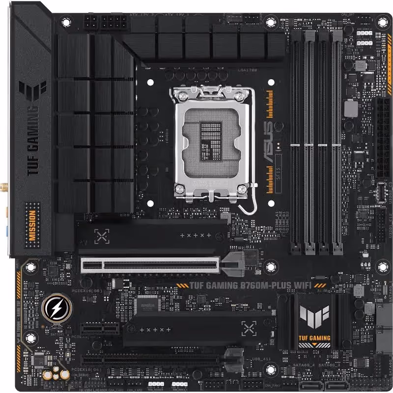 ASUS B760M-PLUS Intel micro ATX image 1