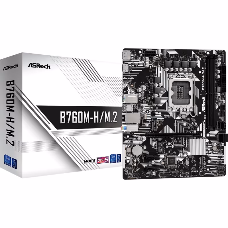 ASRock B760M-H/ Intel B760 micro ATX 