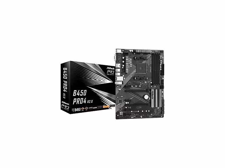ASRock B450 Pro4 R20 AMD B450 Emplacement AM4 ATX image 1