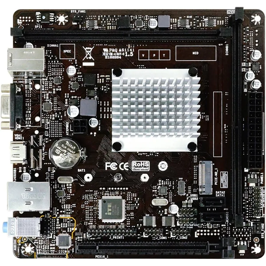 Biostar J4125NHU mini ITX image 1
